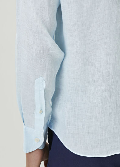 MC2 (Saint Barth) Raphael Blue Linen Shirt - 6