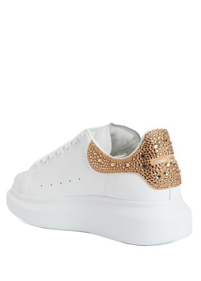 Alexander McQueen Oversized White Women's Leather Sneakers - 3