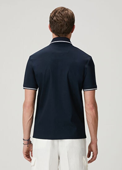 Beymen Club Comfort Fit Navy Blue Polo T-Shirt - 5
