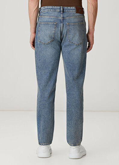 Beymen Club Mavi Yıkamalı Tapered Fit Jean Pantolon - 3