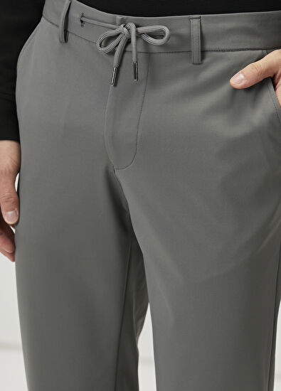 Beymen Club Gri Diyagonal Desenli Spor Pantolon - 4