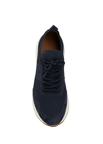 Beymen Club Navy Blue Retro Sole Men's Knitwear Sneakers - 4