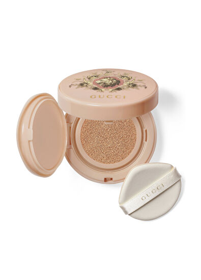Gucci Cushion De Beaute 02.5 Fair Foundation + Beauty Matte Powder Revamp 01 Warm + Gucci Brush & Mini Mascara Makeup Set - 4