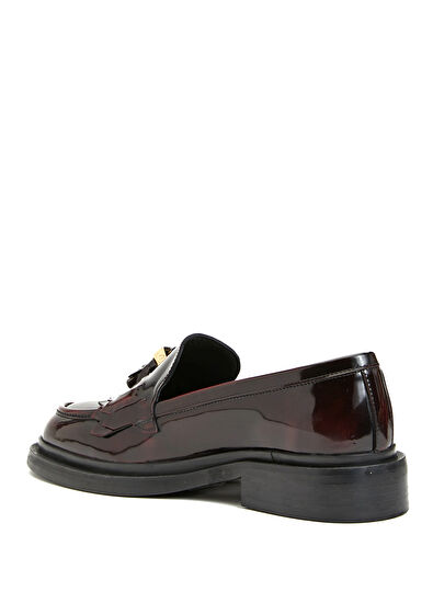 Beymen Club Bordo Kadın Deri Loafer - 3