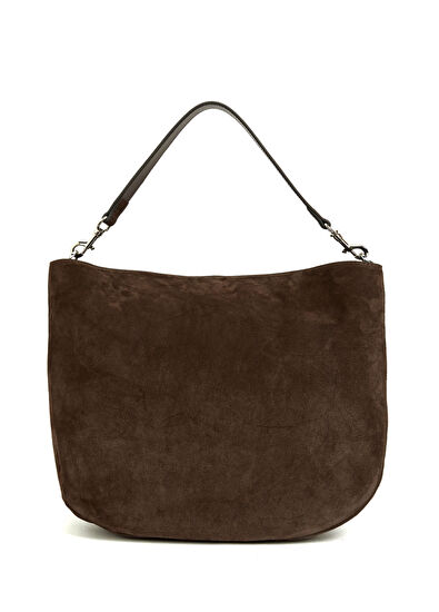 Beymen Club Kahverengi Trok Detaylı Kadın Süet Çanta - 4