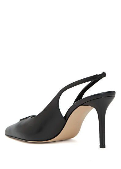 Beymen Club Siyah Deri Topuklu Ayakkabı - 3