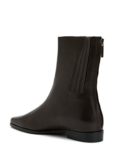 Beymen Club Dark Brown Womens Leather Boots - 3