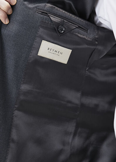 Drop 7 Gri Yün Takım Elbise - Görsel 12