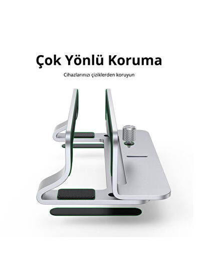 Ugreen Alüminyum Notebook Macbook Dikey Masaüstü Standı - 6
