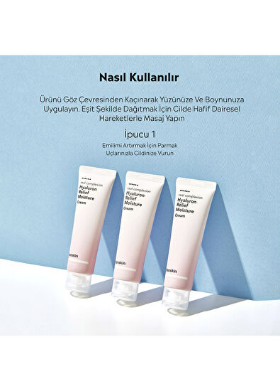 Hanskin Hyaluron Relief Cream Hyaluronic Acid Moisturizing Relaxing Face Cream 50 ml - 3