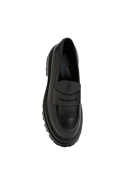 Beymen Club Black Women's Leather Loafer - 4