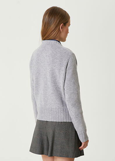 Beymen Club Gri Melanj Basic Yün Kazak - 6