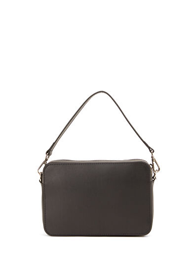 Beymen Club Antrasit Kaz Logo İşlemeli Kadın Deri Çanta - 4