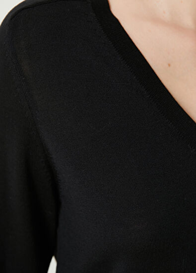 Beymen Club Black Basic Wool Sweater - 5