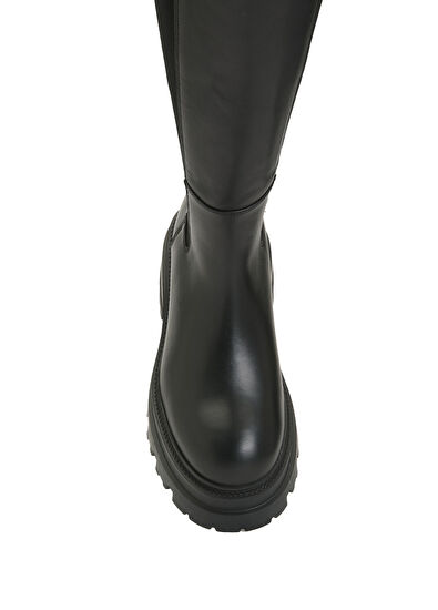 Beymen Club Black Women's Leather Boots - 4