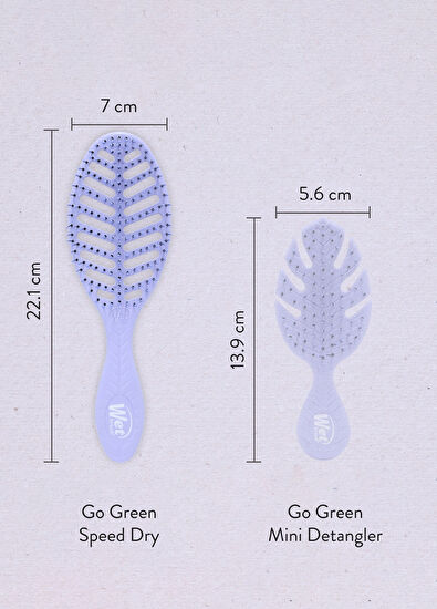 Wetbrush Go Green Speed Dry Lilac Detangling Hair Brush - 6