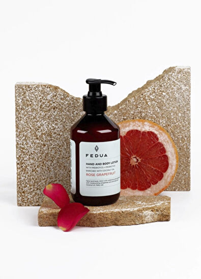 Fedua Hand And Body Lotion Rose Grapefruit Moisturizing Body Lotion 300 ml + Hand And Body Wash Rose Grapefruit Shower Gel 300 ml Skin Care Set of 2 - 5