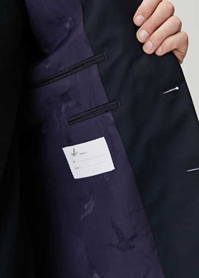 Beymen Club Lacivert İnce Yün Takım Elbise - 9