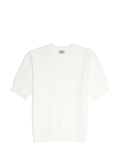 Beymen Club Off-White Short-Sleeved Sweater - 7