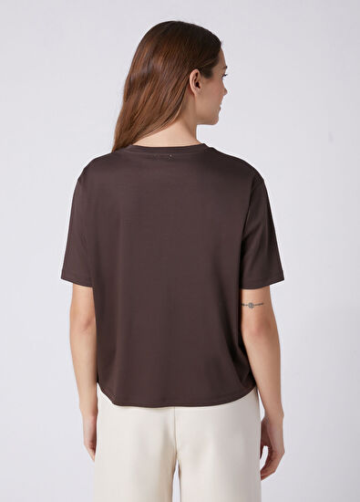 Beymen Club Brown Basic T-Shirt - 5