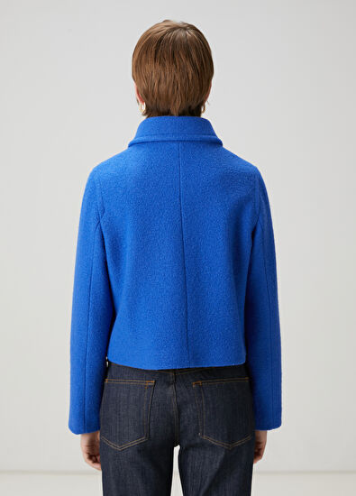 Beymen Club Mavi Crop Yün Ceket - 6