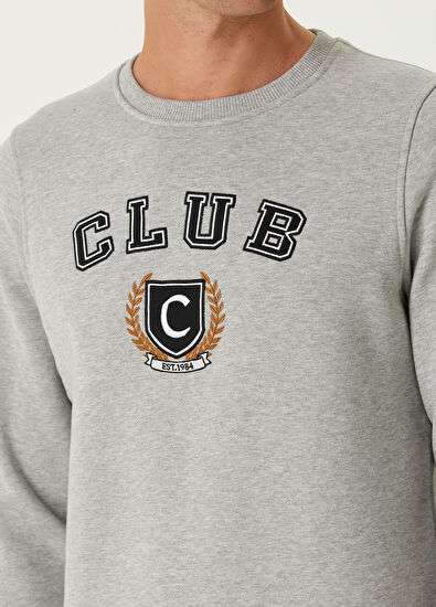 Beymen Club Club Kolej Gri Melanj Sweatshirt - 6