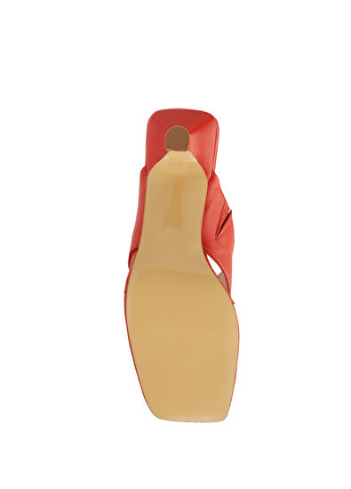 Beymen Club Nar Çiçeği Kadın Deri Terlik - 5