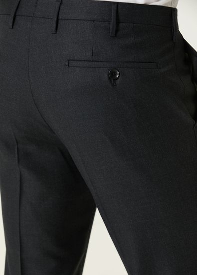 Rota Dark Grey Wool Pants - 5