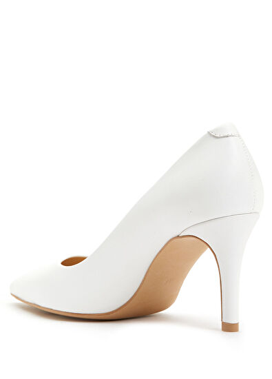 Beymen Club Beyaz Deri Stiletto - 3