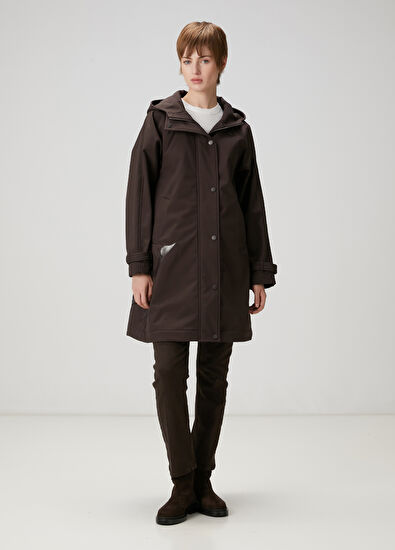 Beymen Club Kahverengi Kuş Aplikeli Kaban - 3