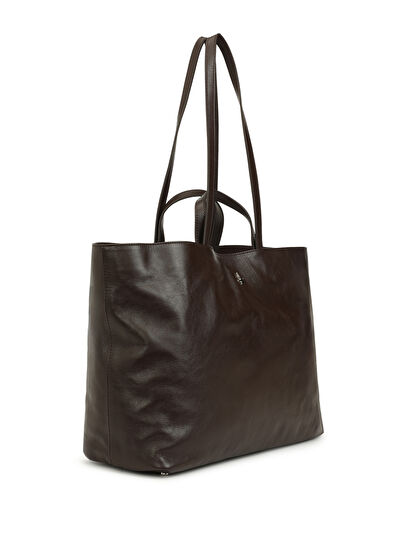 Beymen Club Kahverengi Kadın Deri Alışveriş Çantası - 3