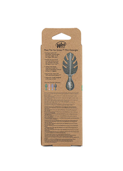 Wet Brush Go Green Mini Detangler Gri Dolaşık Açıcı Saç Fırçası  - 7