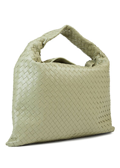 Bottega Veneta Large Hop Yeşil Kadın Deri Çanta - 3