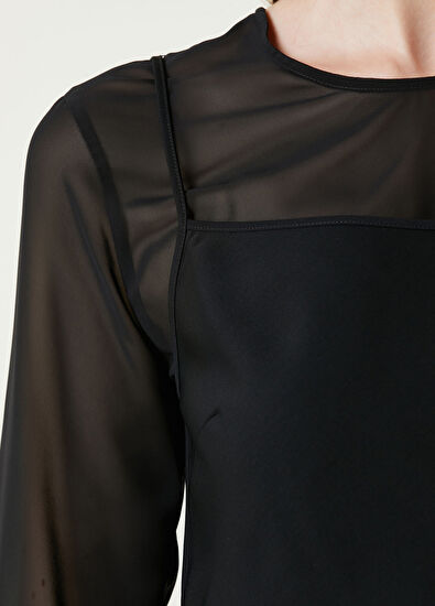 MM6 Maison Margiela Black Wool Blouse - 4