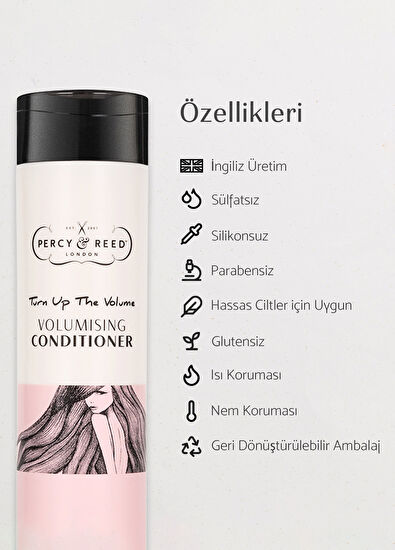 Percy & Reed Turn Up The Volume Hacimlendirici Saç Bakım Kremi 250 ml - 3