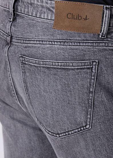 Beymen Club Tapered Fit Gri Açık Yıkama Lycralı Jean Pantolon - 5