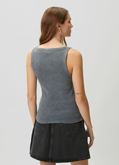 Beymen Club Gri Hotfix Logolu Atlet - 5