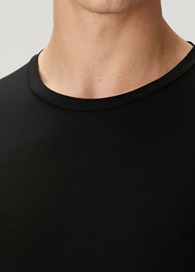Zegna Underwear Siyah Basic T-shirt - 5