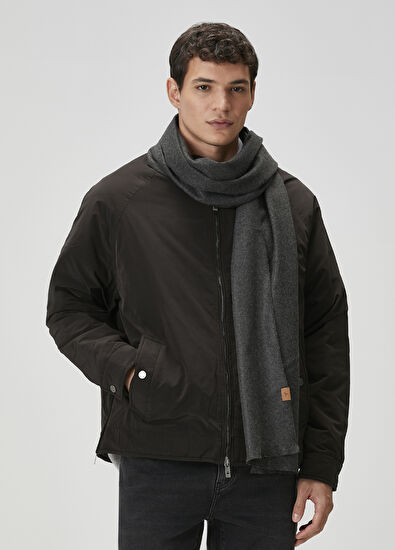 Beymen Club Antrasit Kırçıllı Erkek Atkı - 4