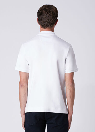 Beymen Club Comfort Fit Beyaz Polo Yaka T-shirt - 5