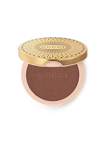 Gucci Beauty Blush 02 Tender Apricot + Poudre De Beauté Éclat Soleil 3 Medium + Glow Highlighter 05 Warm Bronze + Gucci Brush Set + Mini Lipstick Makeup Set - 5