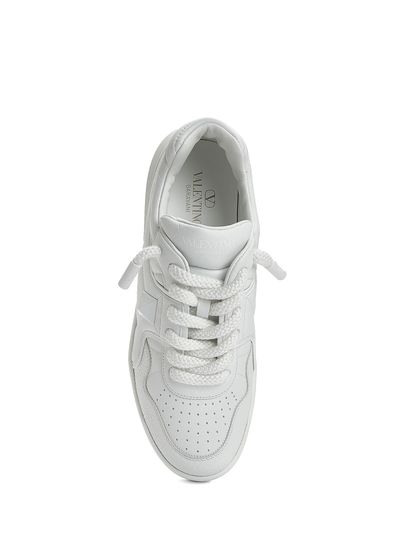 Valentino Garavani One Stud White Men's Leather Sneakers - 4