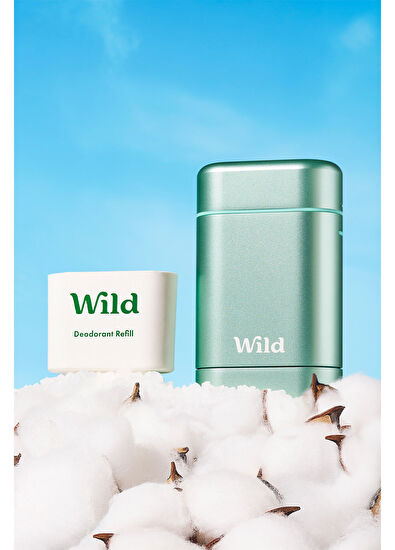 Wild Aqua Case + Fresh Cotton & Sea Salt Deodorant + Refill Fresh 40 gr - 4