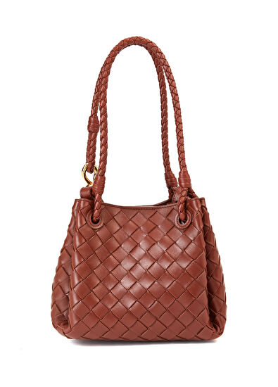Bottega Veneta Small Parachute Tarçın Kadın Deri Çanta - 4