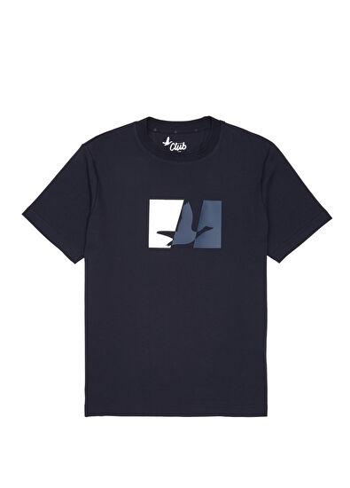 Beymen Club Navy Blue Logo T-Shirt - 7