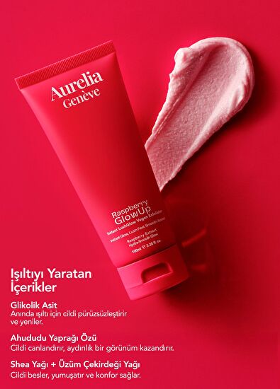 Aurelia Genève Raspberry Glowup Instant Lushglow Vegan Exfoliator - 3