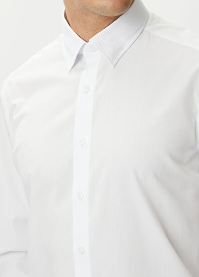 Beymen Club Comfort Fit Gizli Düğmeli Yaka Non-iron Gömlek - 5