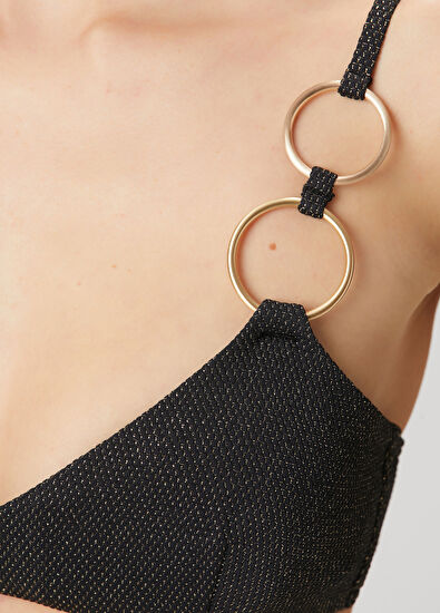 Jets Swimmear Siyah Bikini Üstü - 5