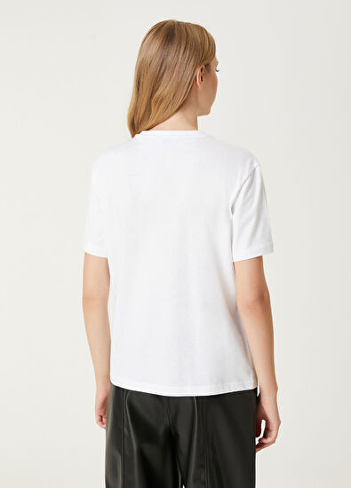 Beymen Club Beyaz Baskılı T-shirt - 6