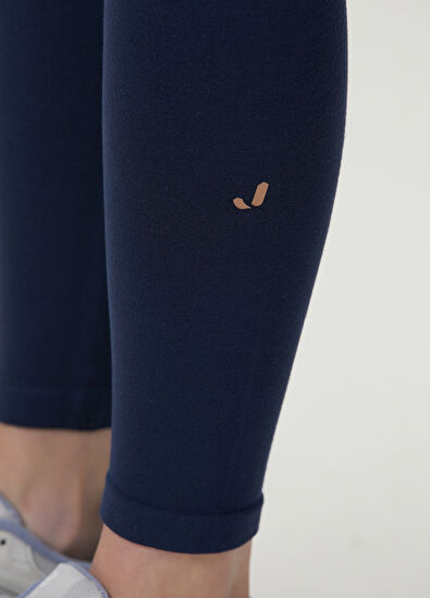 Jerf Aura High Waist 7/8 Modal Navy Blue Leggings - 5